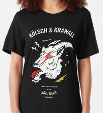 Kölsch und Krawall, Rote Wand_KL_K Slim Fit T-Shirt