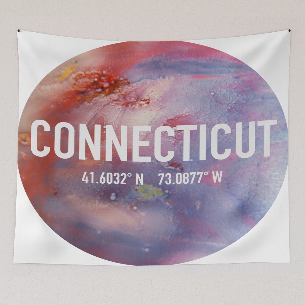 Connecticut Coordinates on a tapestry