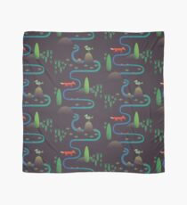 Landscape - Fox and Stream 2 (Pattern) Scarf