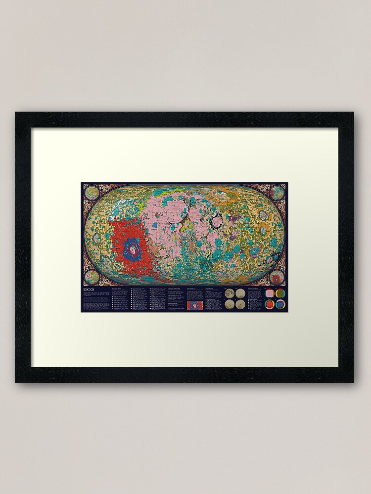 Alternate view of The Geology of the Moon Framed Art Print