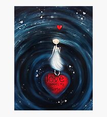 loVe shapes my world Photographic Print