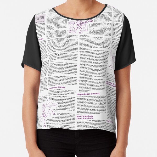 Risus: The Anything RPG (On Stuff) Chiffon Top