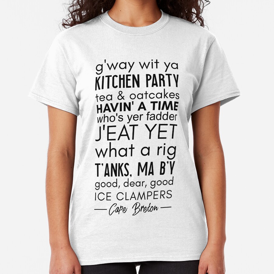 KAP BRETON SPRECHEN (VORNE VON T-STÜCK) Classic T-Shirt