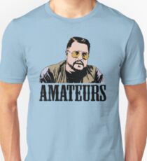 The Big Lebowski Walter Sobchak Amateurs Color T-Shirt Slim Fit T-Shirt