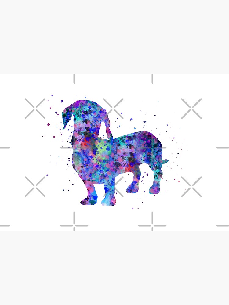 Dachshund, Dachshund dog, watercolor Dachshund by Rosaliartbook