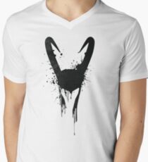 Lucky Splash T-Shirt mit V-Ausschnitt für Männer