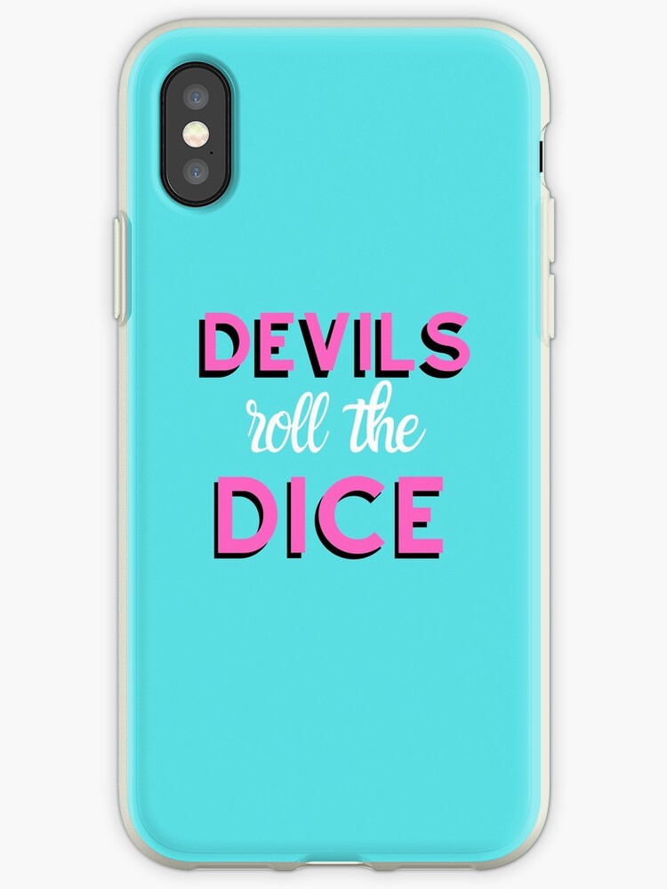 Devils Roll The Dice Angels Roll Their Eyes Taylor Swift Lover Album Cruel Summer Lyrics Iphone Case By Bombalurina