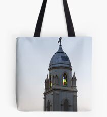 Steeple and Stained Glass Tote Bag