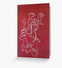 John's chooks Greeting Card