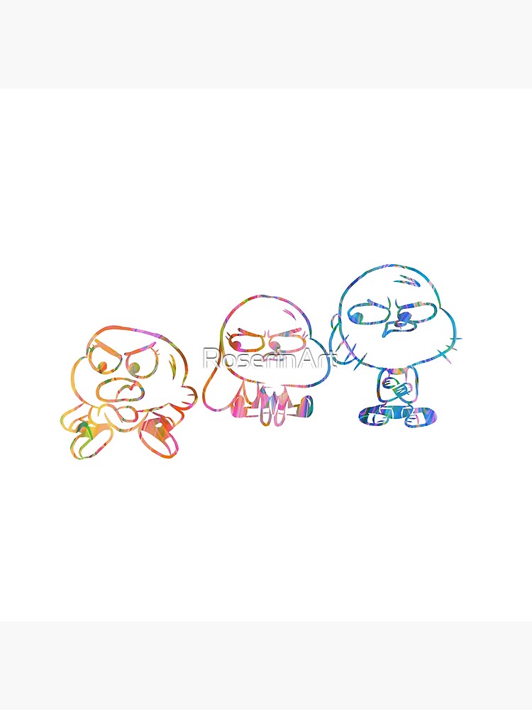 Mad Darwin, Anais, and Gumball - The Amazing World of Gumball by RoserinArt