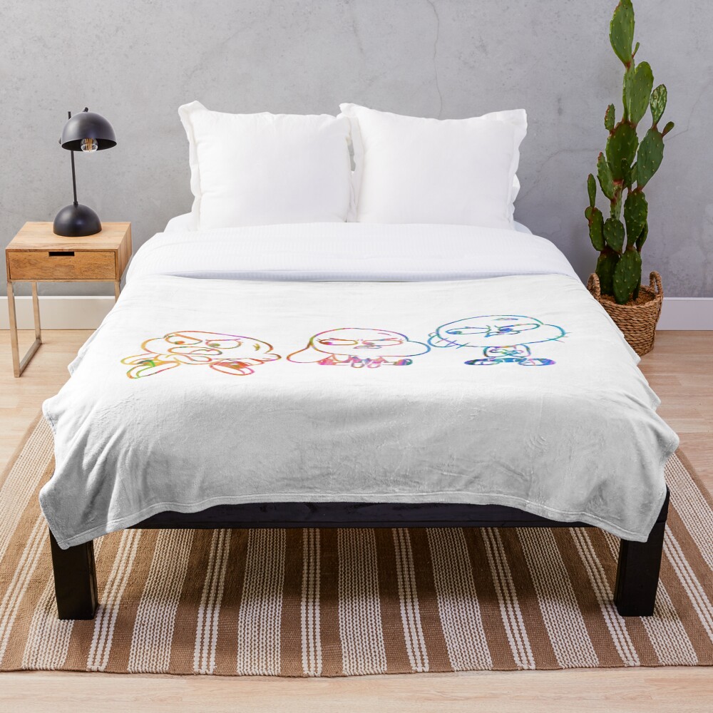 Mad Darwin, Anais, and Gumball - The Amazing World of Gumball Throw Blanket
