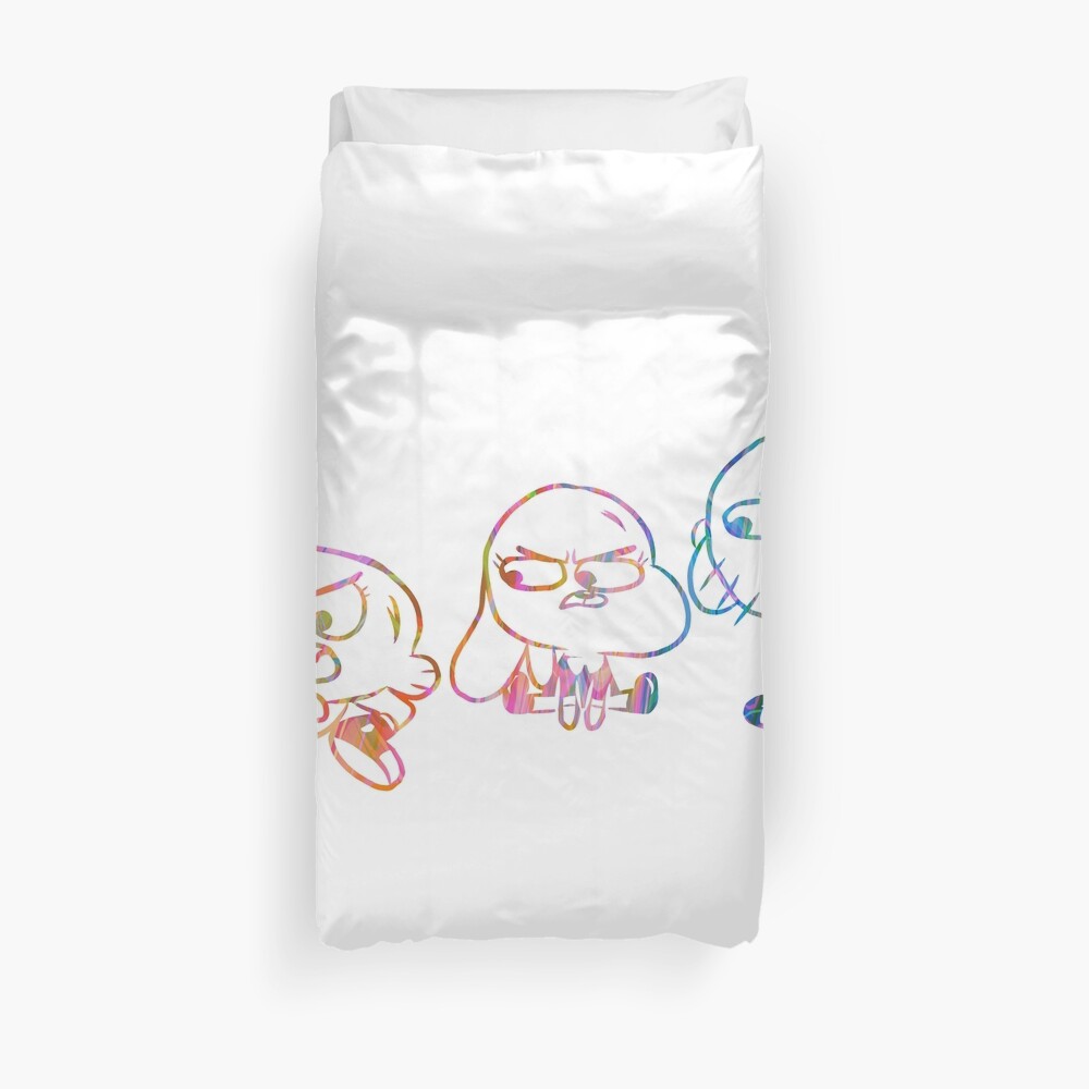 Mad Darwin, Anais, and Gumball - The Amazing World of Gumball Duvet Cover
