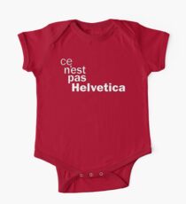 ce n’est pas Helvetica One Piece - Short Sleeve