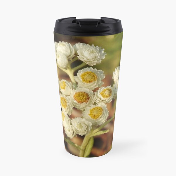 Pearly Everlasting Wildflowers Travel Mug