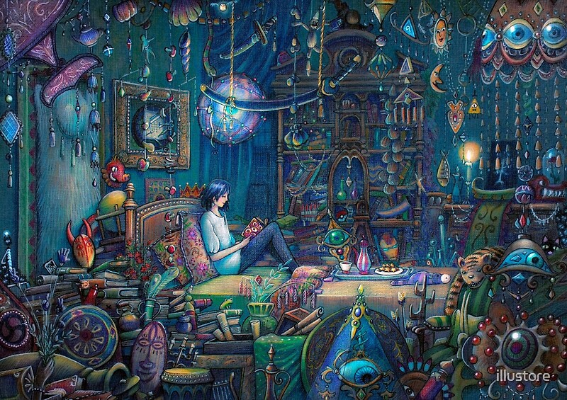 howls room in moving castle | art print