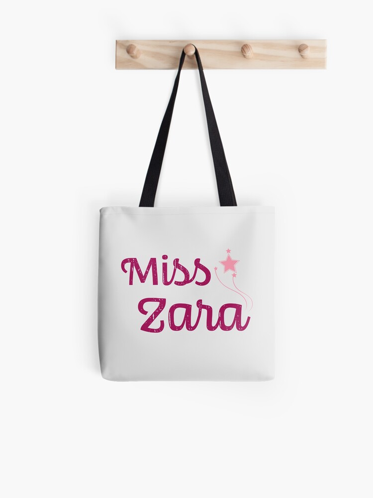 Miss Zara Toddler Kids Clothing Decor Design Tote Bag By