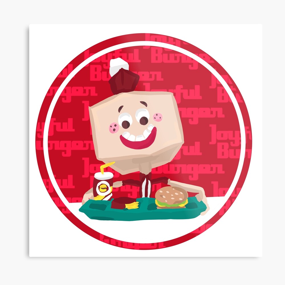 Larry the Joyful Burger Worker - The Amazing World of Gumball Metal Print