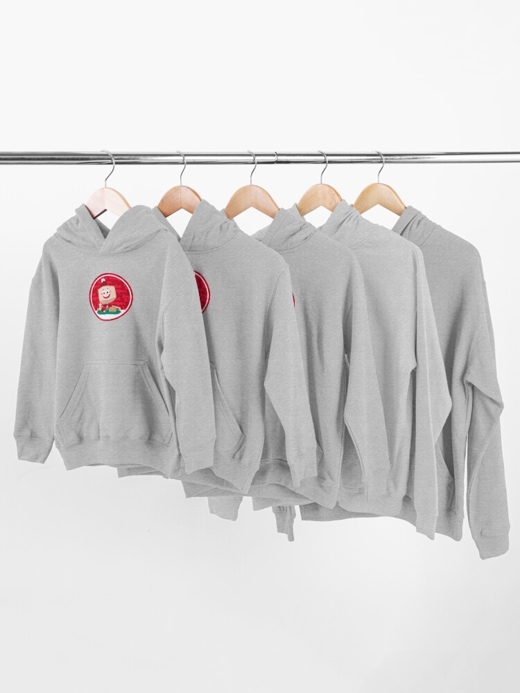 Alternate view of Larry the Joyful Burger Worker - The Amazing World of Gumball Kids Pullover Hoodie
