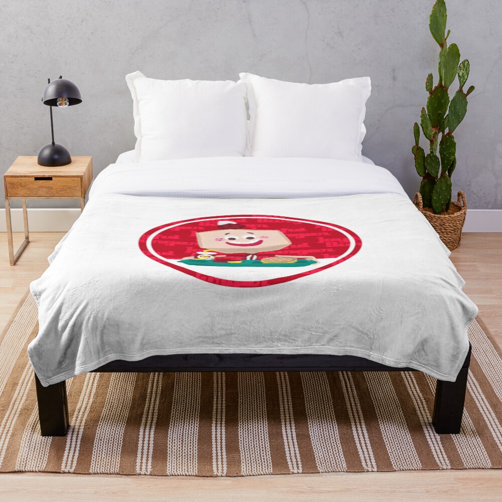 Larry the Joyful Burger Worker - The Amazing World of Gumball Throw Blanket