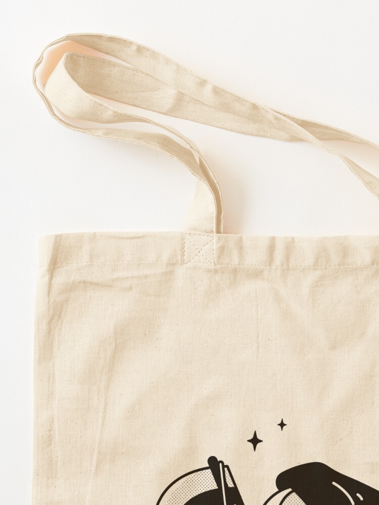 Alternate view of Bubu the Guinea pig, Little Grim Reaper Tote Bag