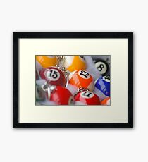 Pool Ball Fun Framed Print