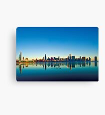 Chicago skyline at sunrise. Canvas Print