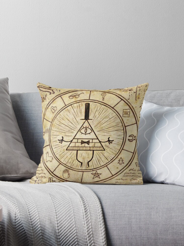 bill cipher spongebob pillow