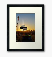 Lost at the Glastonbury Festival Framed Print
