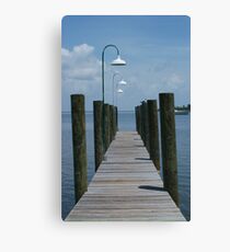 wooden pier Canvas Print