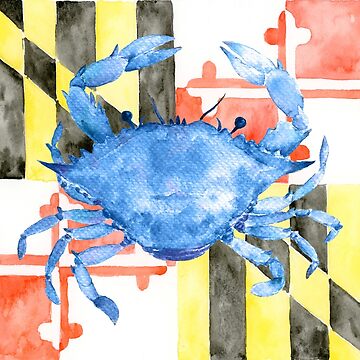 Maryland Full Flag Crab (Cardinal) / Hoodie