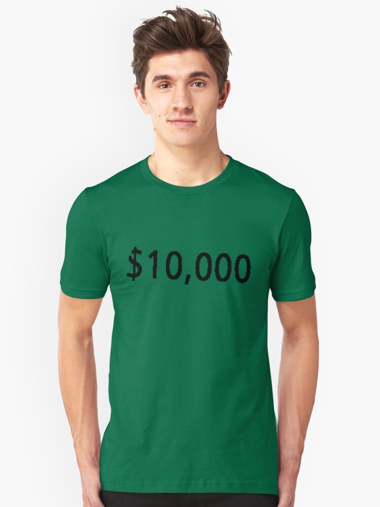 Alternate view of $10, 000. Slim Fit T-Shirt