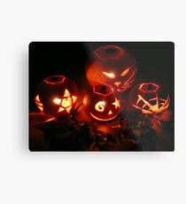 Jack-o-lanterns Metal Print
