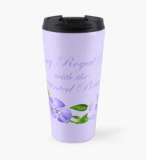 Royal Doulton with Hand Painted Periwinkles Travel Mug
