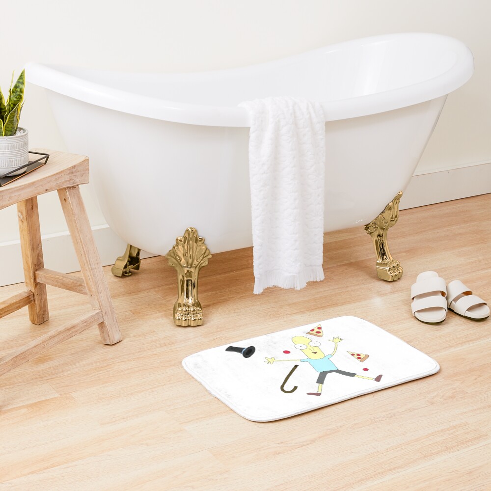Mr Poopy Butthole is waiting for next season rick and morty fan art Bath Mat