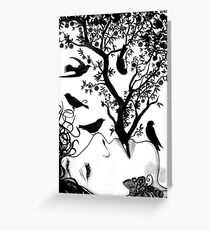 mind birds Greeting Card