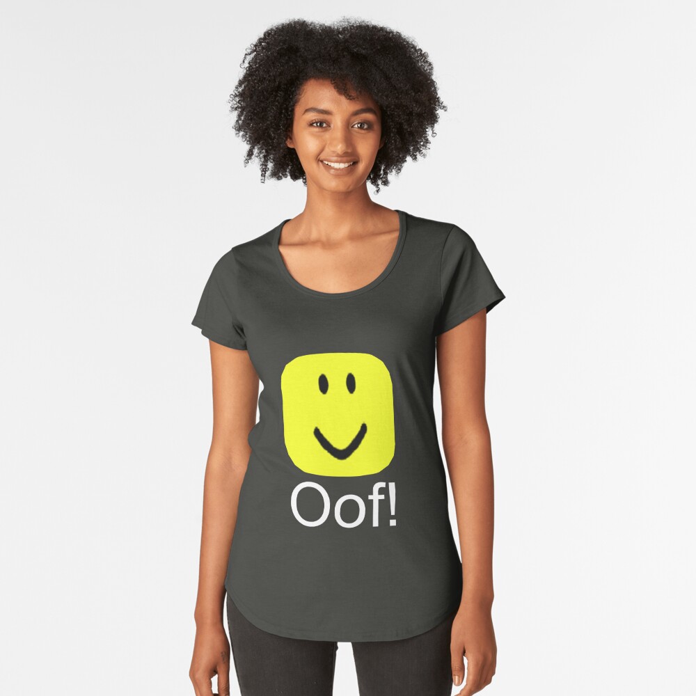 Roblox Oof Noob T Shirt By Smoothnoob Redbubble - roblox get eaten by the noob womens premium t shirt by jenr8d designs