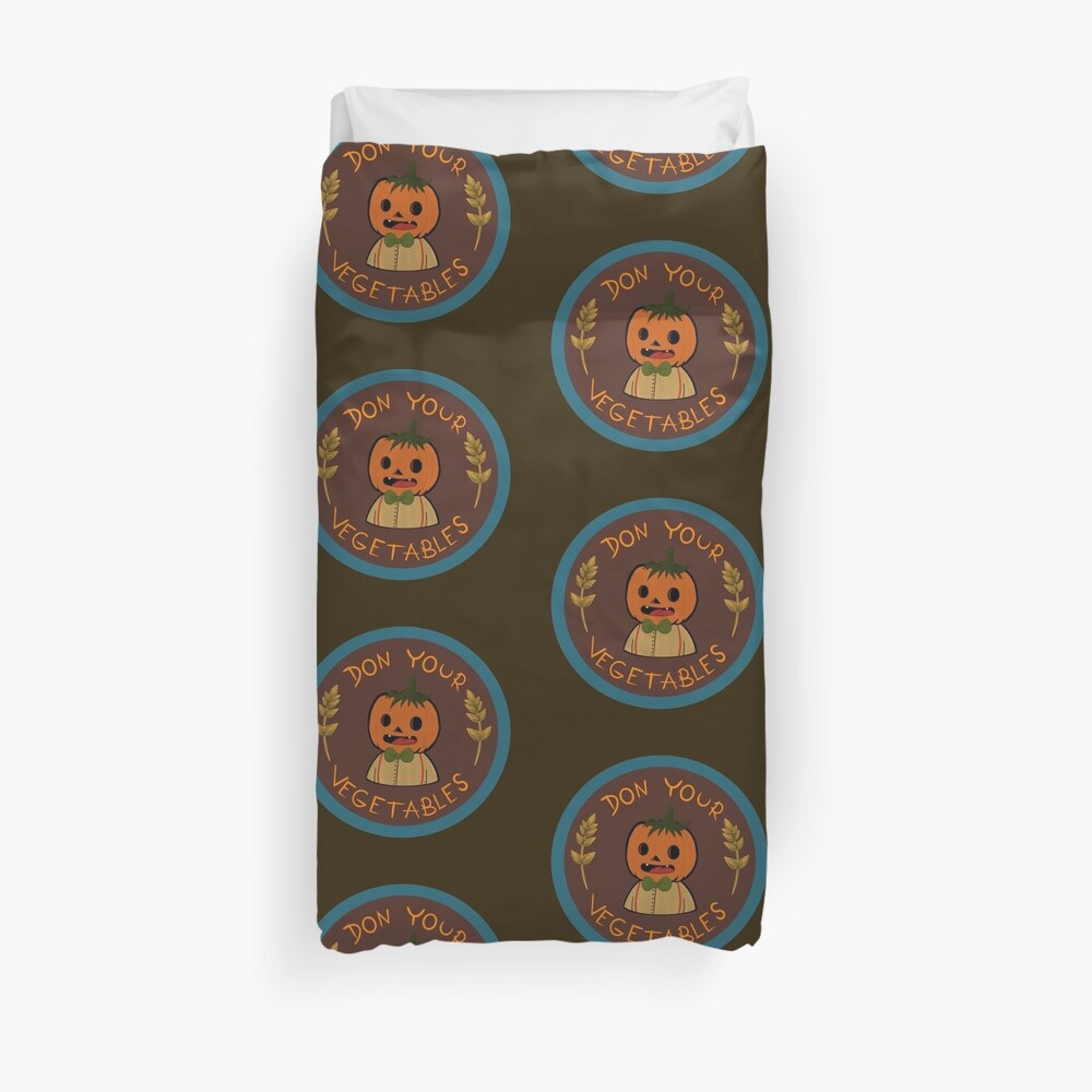 Pumpkin Person Duvet Cover