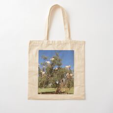 goats in trees Cotton Tote Bag