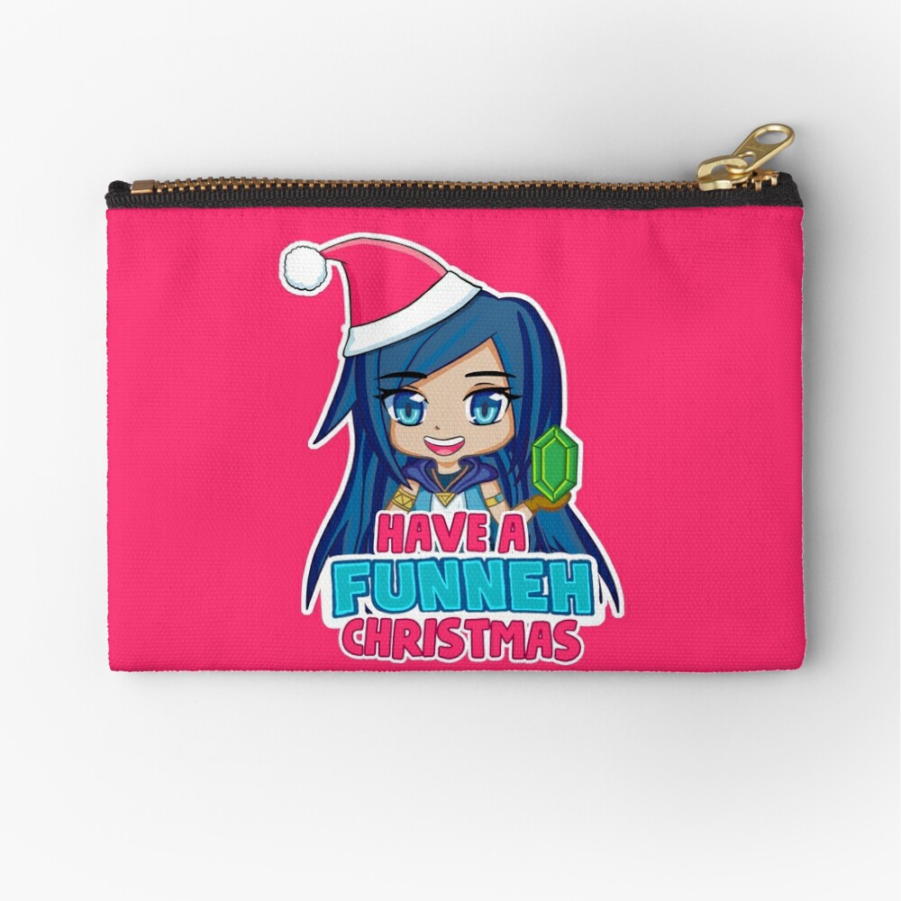 Funneh Christmas Zipper Pouch By Thebeatlesart Redbubble - funneh roblox drawstring bags redbubble