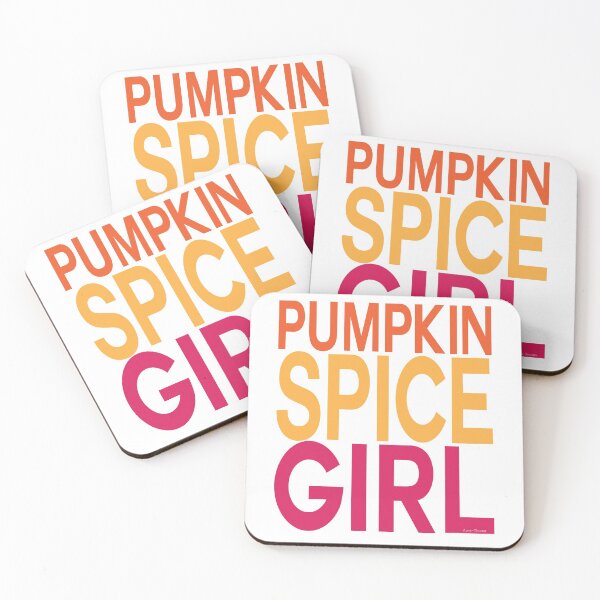 Pumpkin Spice Girl Coasters (Set of 4)