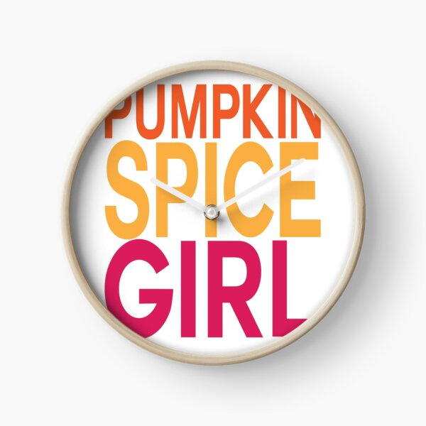 Pumpkin Spice Girl Clock