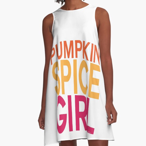 Pumpkin Spice Girl A-Line Dress