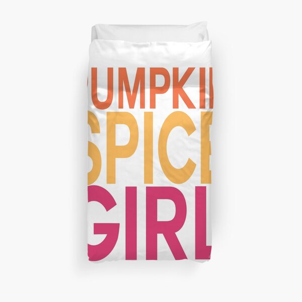 Pumpkin Spice Girl Duvet Cover