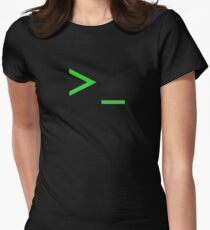 Command Prompt Women's Fitted T-Shirt