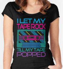 Tape Popped!! Women's Fitted Scoop T-Shirt
