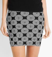 Groovism in Black and White Mini Skirt