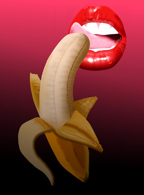 Banana Lips By Dreamzanstuff Redbubble 5770