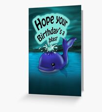 Whale Birthday Card (blank inside) Greeting Card