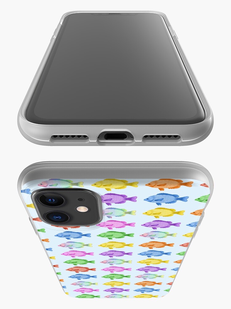Vista alternativa de Funda y vinilo para iPhone Peces multicolores