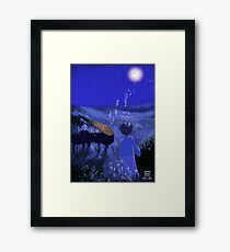 Piano au clair de lune - Moonlight piano Framed Print